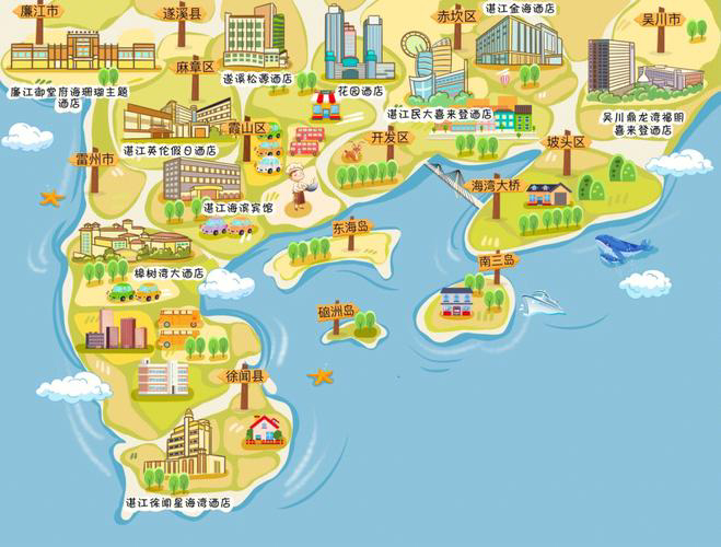 香河手绘地图旅游的艺术指南